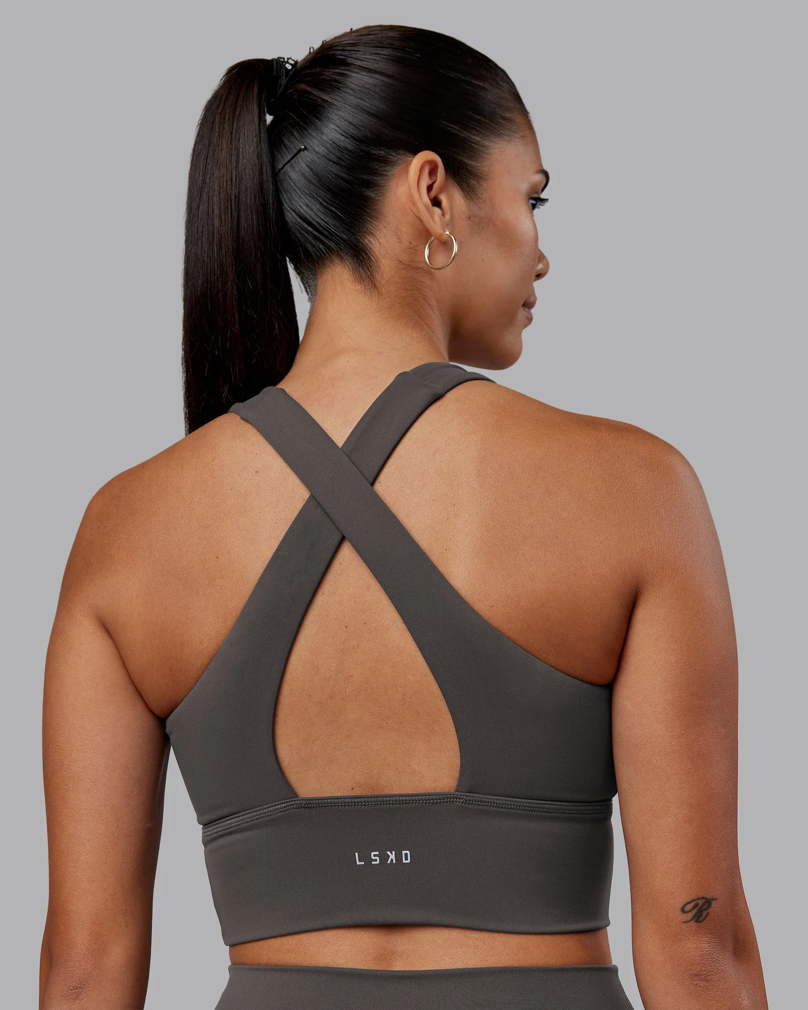 Evoke Longline Sports Bra - Dark Storm 2 Evoke Longline Sports Bra - Dark Storm