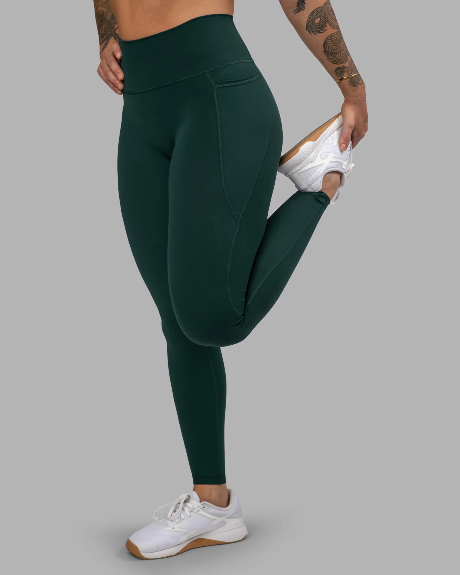 Fusion Ultra High-Rise Full Length Legging Pockets - Dark Moss 1 Fusion Ultra High-Rise Full Length Legging Pockets - Dark Moss