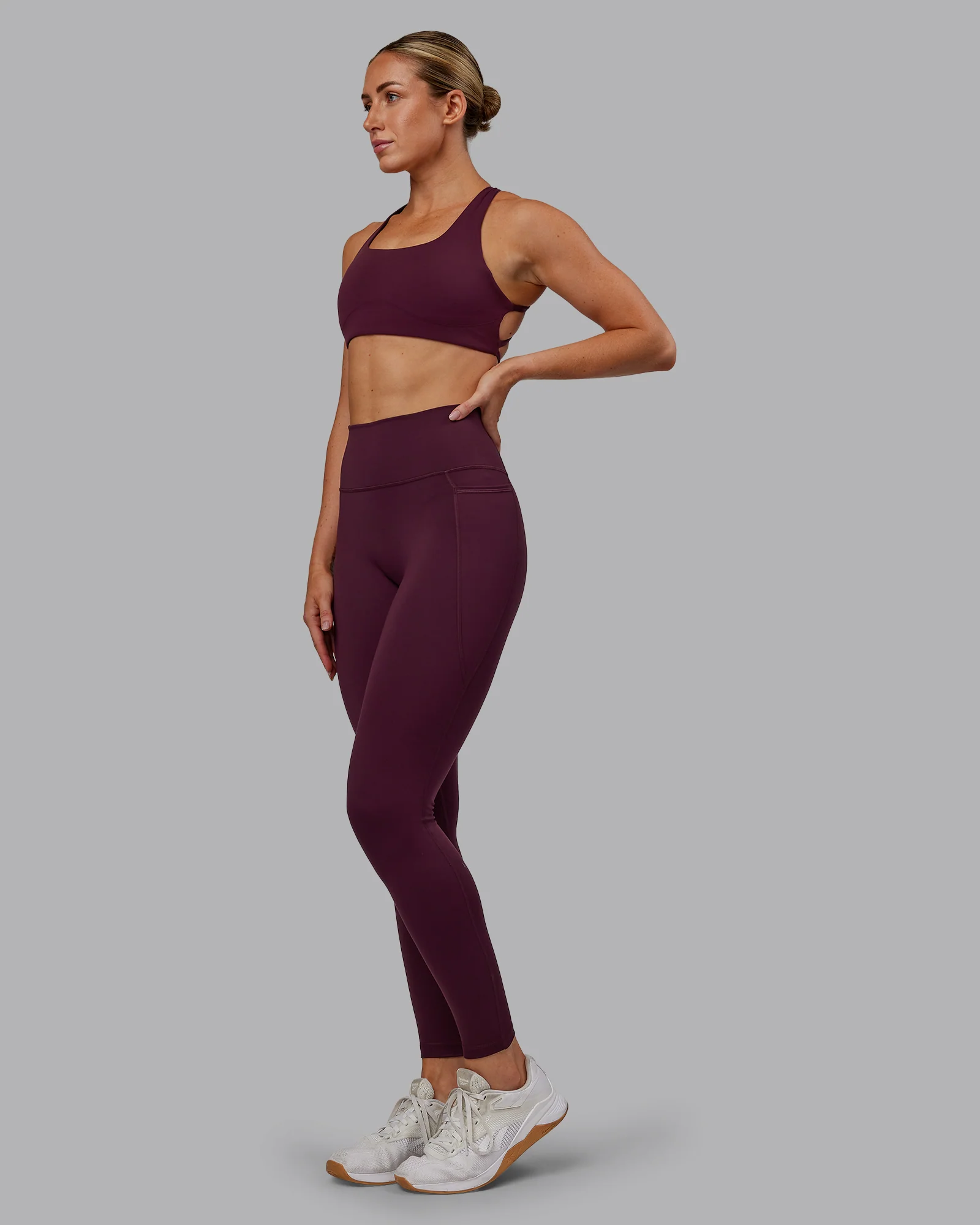 Fusion Ultra High-Rise Full Length Legging Pockets - Cherry Lacquer