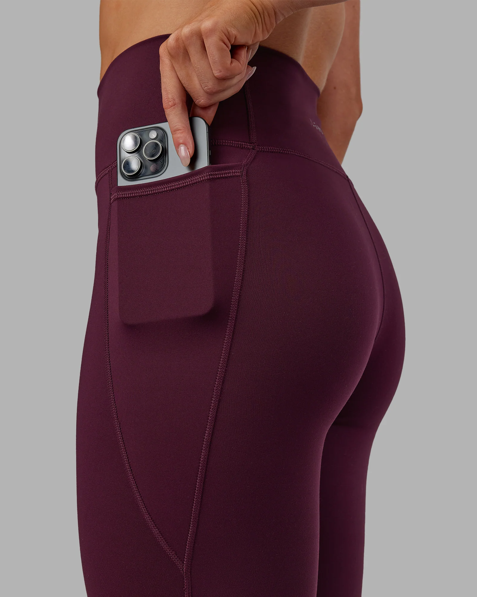 Fusion Ultra High-Rise 7/8 Legging Pockets - Cherry Lacquer