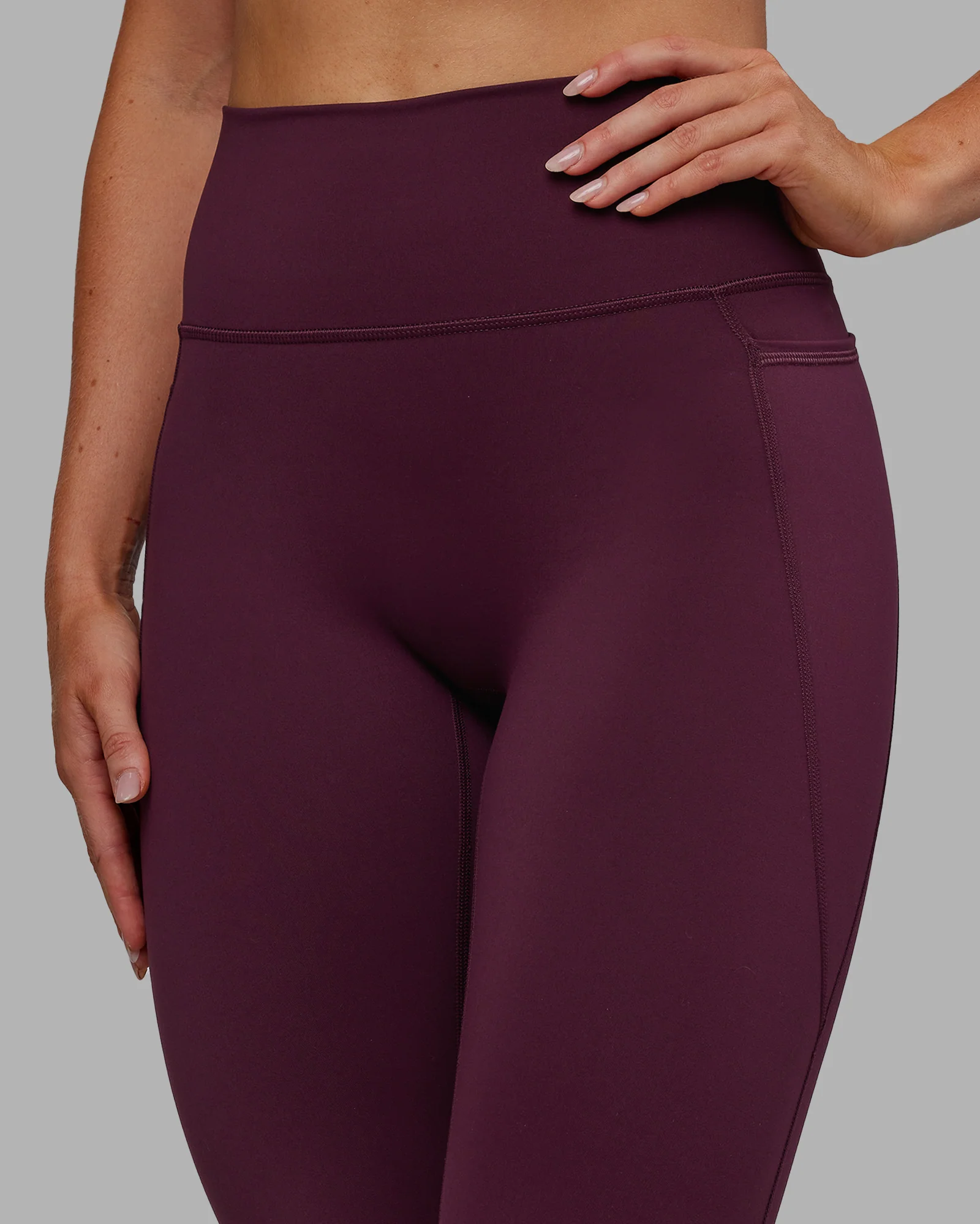 Fusion Ultra High-Rise 7/8 Legging Pockets - Cherry Lacquer