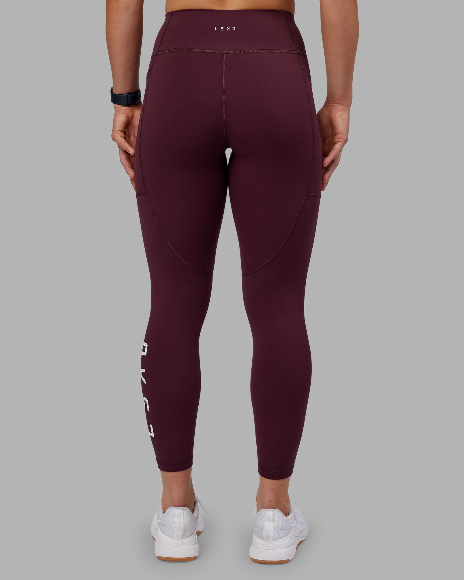 Rep Ultra High-Rise 7/8 Legging Pockets - Cherry Lacquer-White