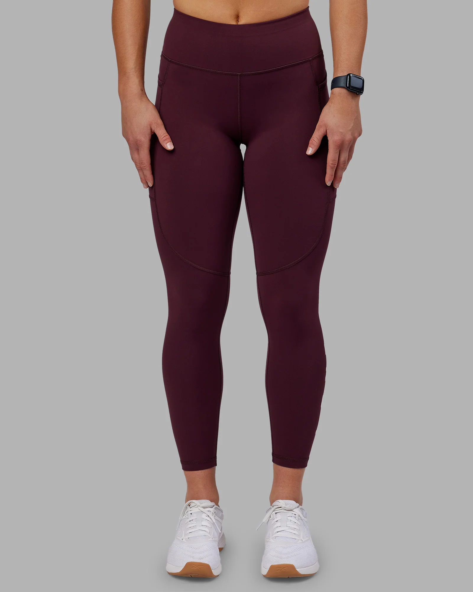 Rep Ultra High-Rise 7/8 Legging Pockets - Cherry Lacquer-White