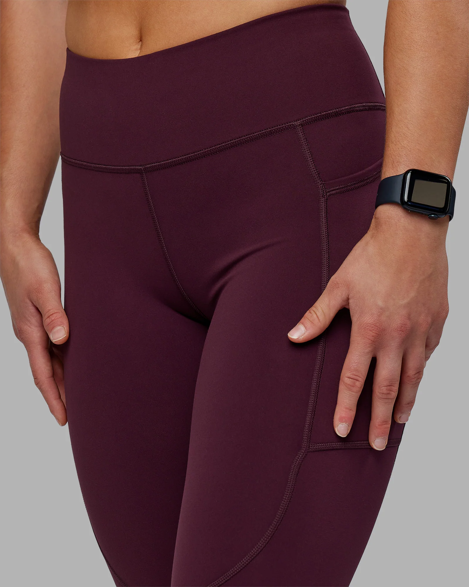Rep Ultra High-Rise 7/8 Legging Pockets - Cherry Lacquer-White