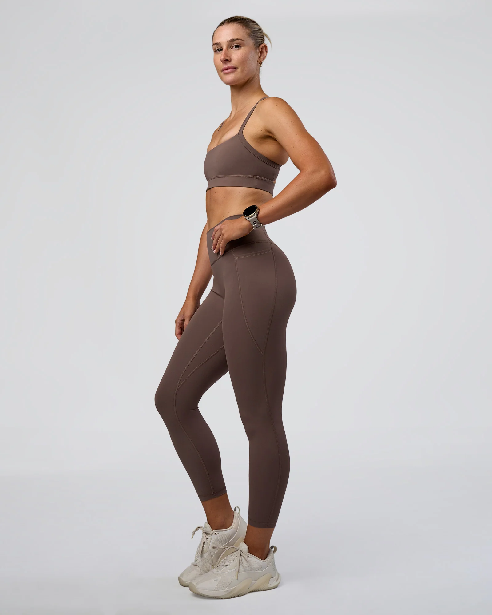 Fusion Ultra High-Rise 7/8 Legging Pockets - Peppercorn