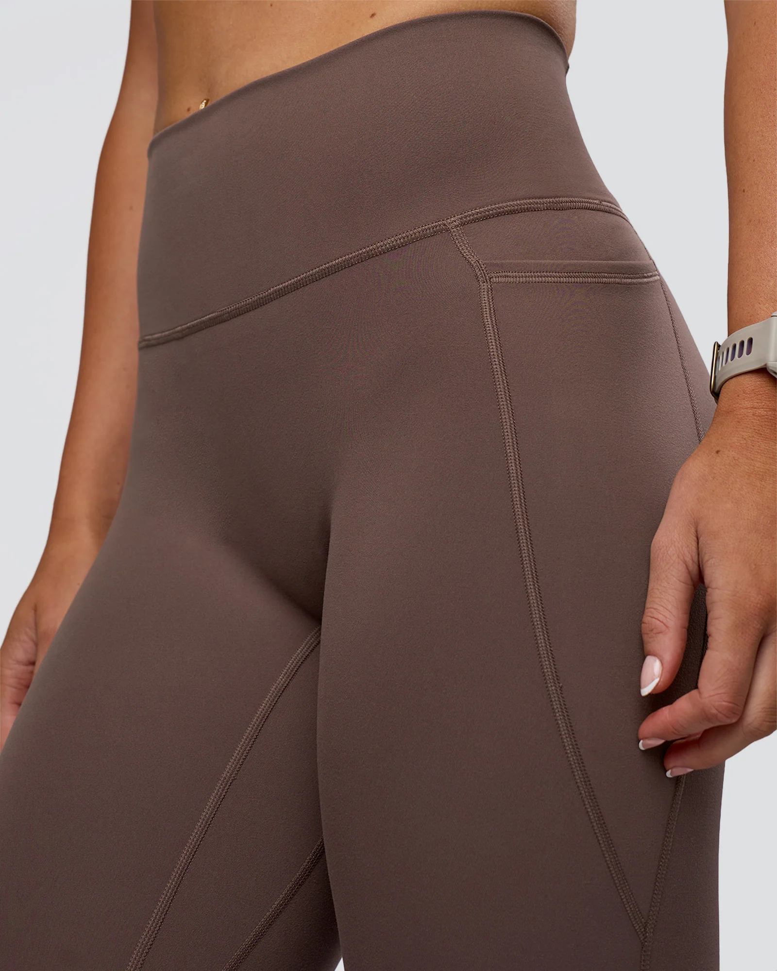 Fusion Ultra High-Rise 7/8 Legging Pockets - Peppercorn