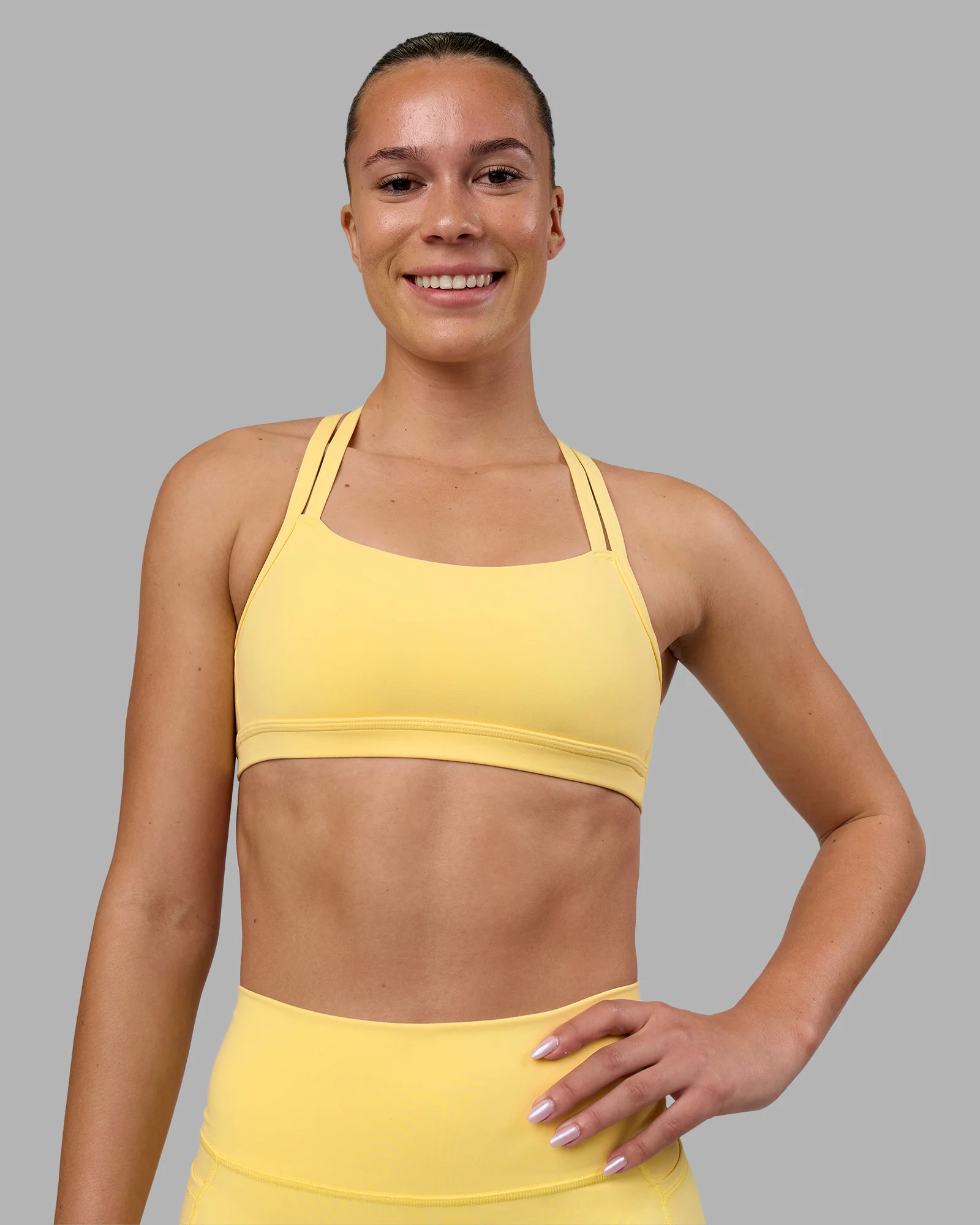 Velocity Sports Bra - Lemon