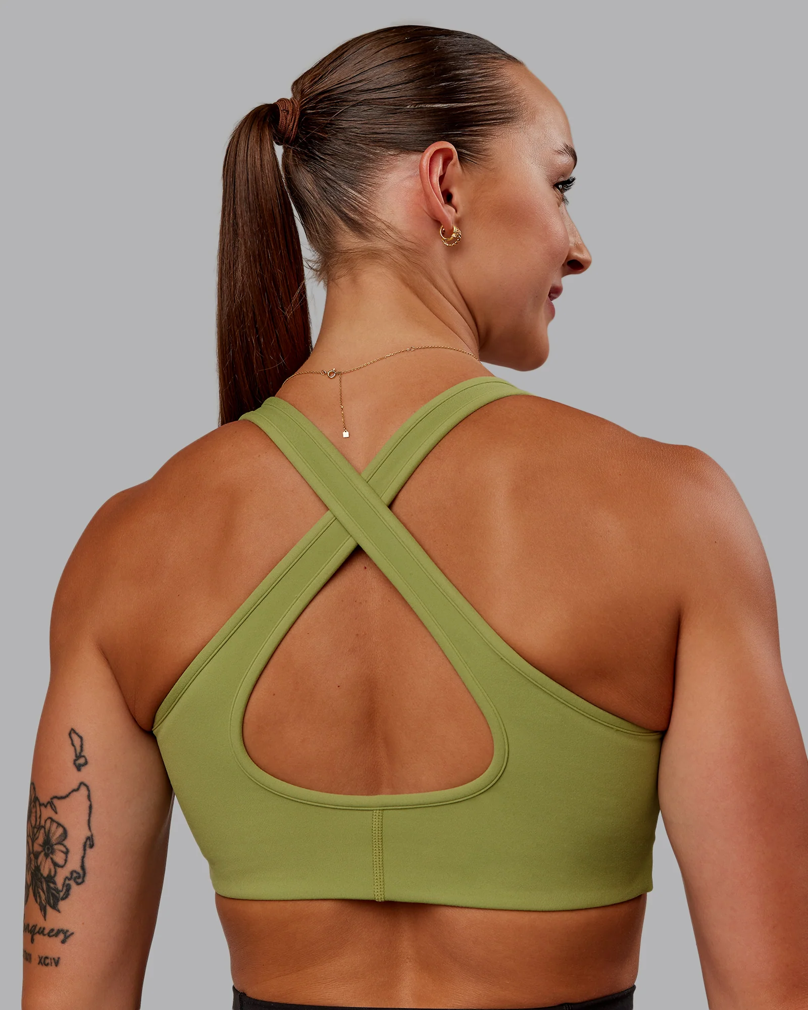 Stamina Sports Bra - Moss Stone