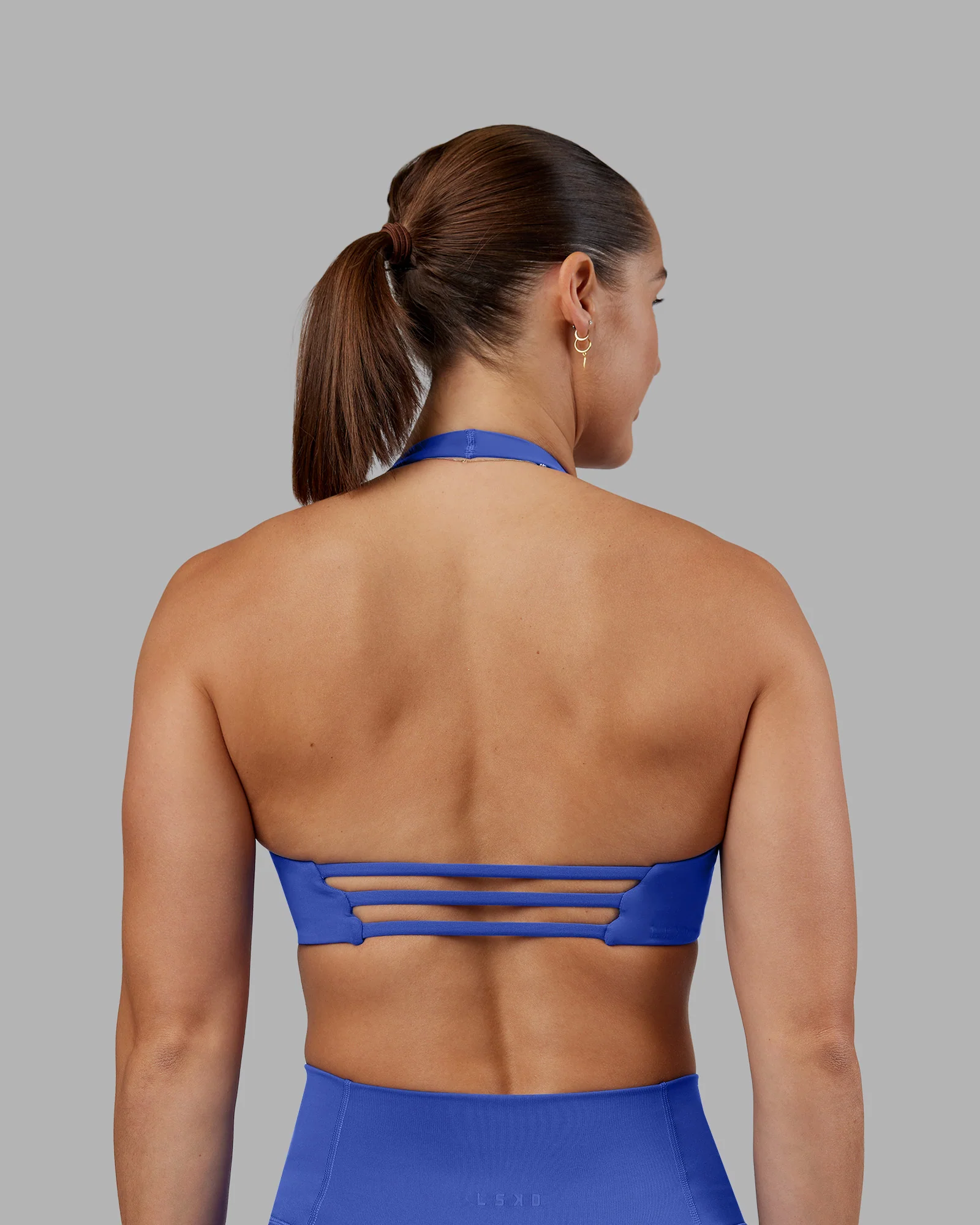 Abs Agile Halter Sports Bra - Power Cobalt 7 Abs Agile Halter Sports Bra - Power Cobalt
