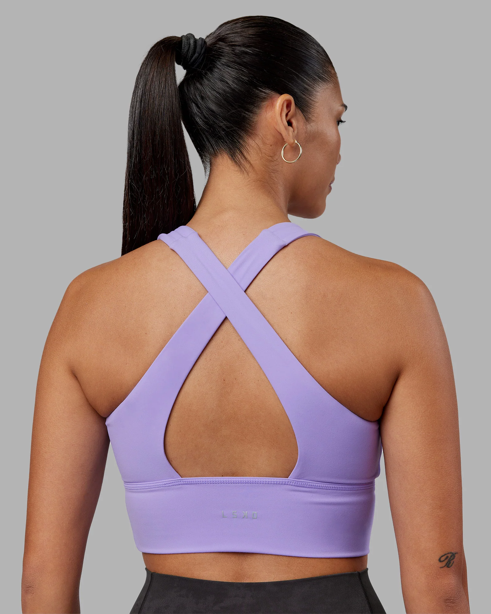 Evoke Longline Sports Bra - Violet Ray