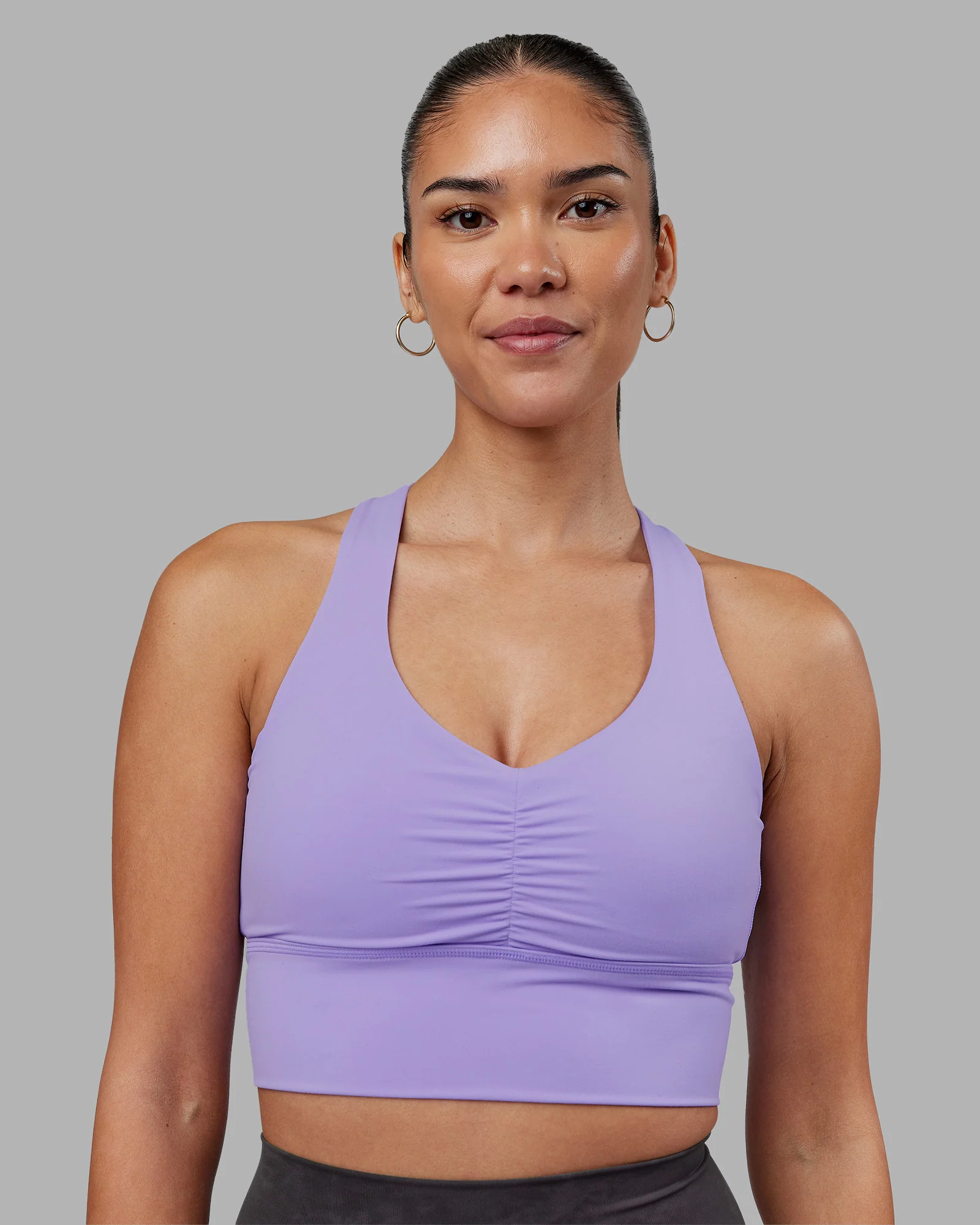 Evoke Longline Sports Bra - Violet Ray