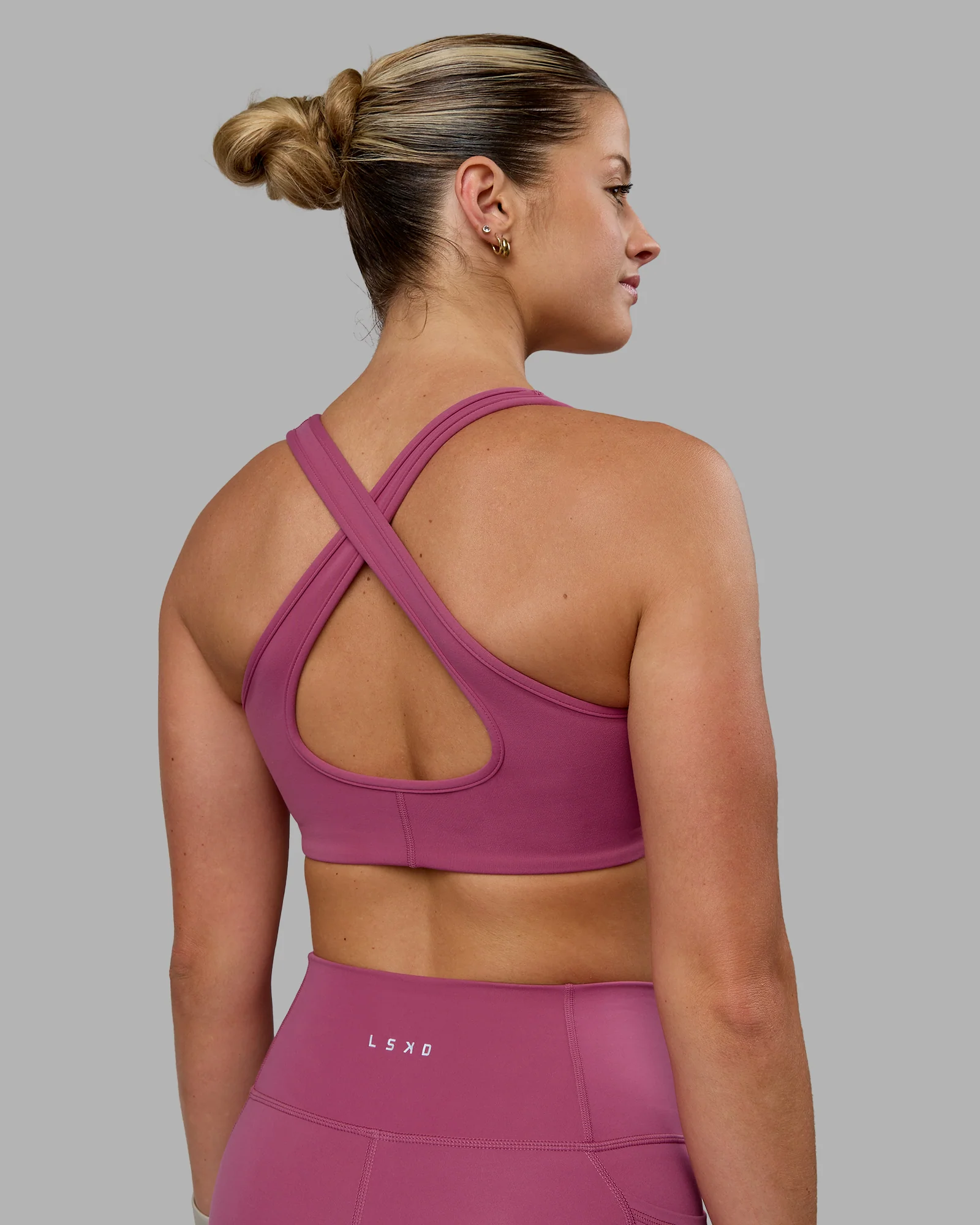 Stamina Sports Bra - Mauve Haze 1 Stamina Sports Bra - Mauve Haze