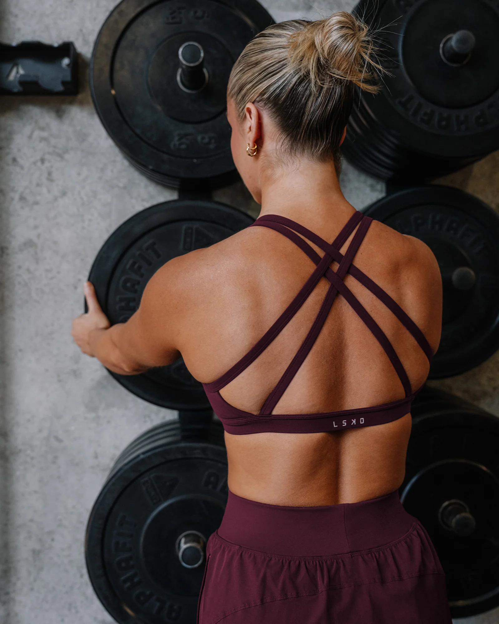 Velocity Sports Bra - Cherry Lacquer 2 Velocity Sports Bra - Cherry Lacquer