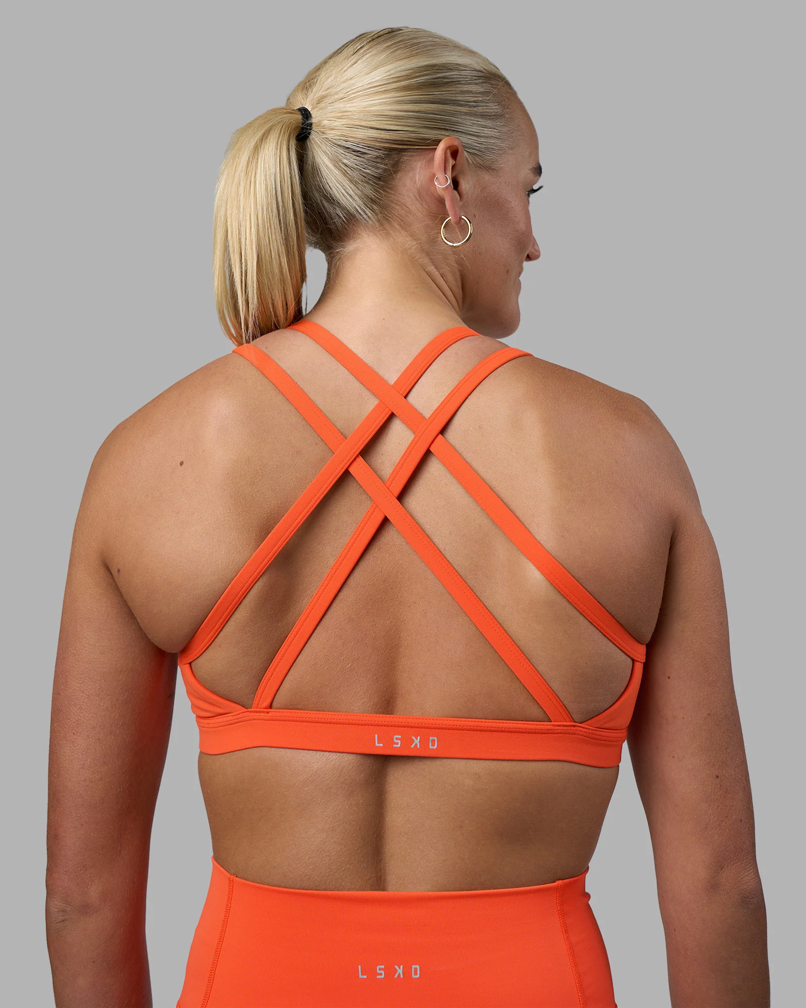 Velocity Sports Bra - Ultra Orange 1 Velocity Sports Bra - Ultra Orange