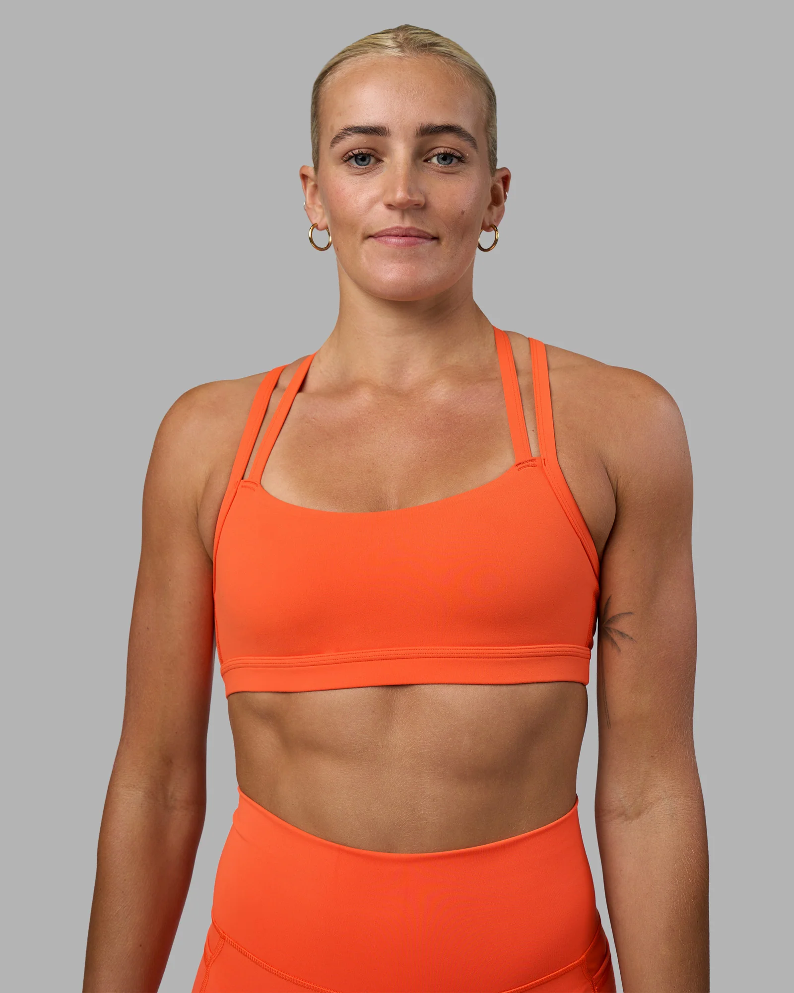 Velocity Sports Bra - Ultra Orange 2 Velocity Sports Bra - Ultra Orange