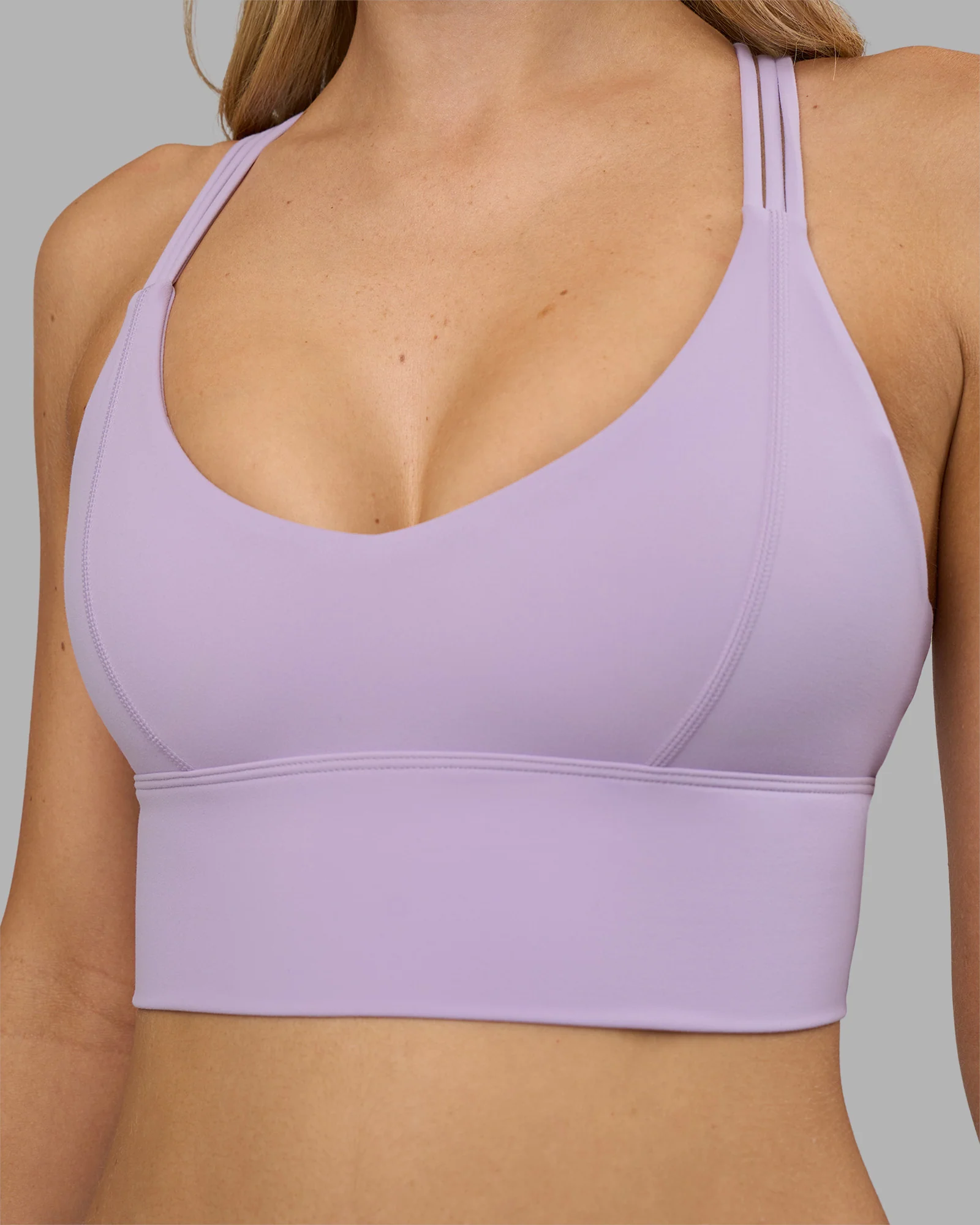 Flash Longline Sports Bra - Pale Lilac