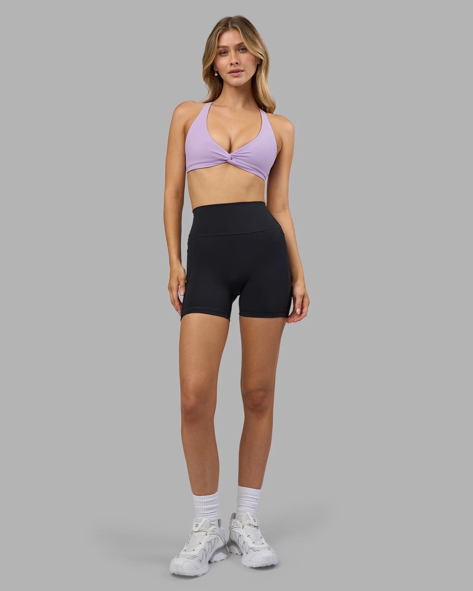 Aspire Twist Sports Bra - Pale Lilac