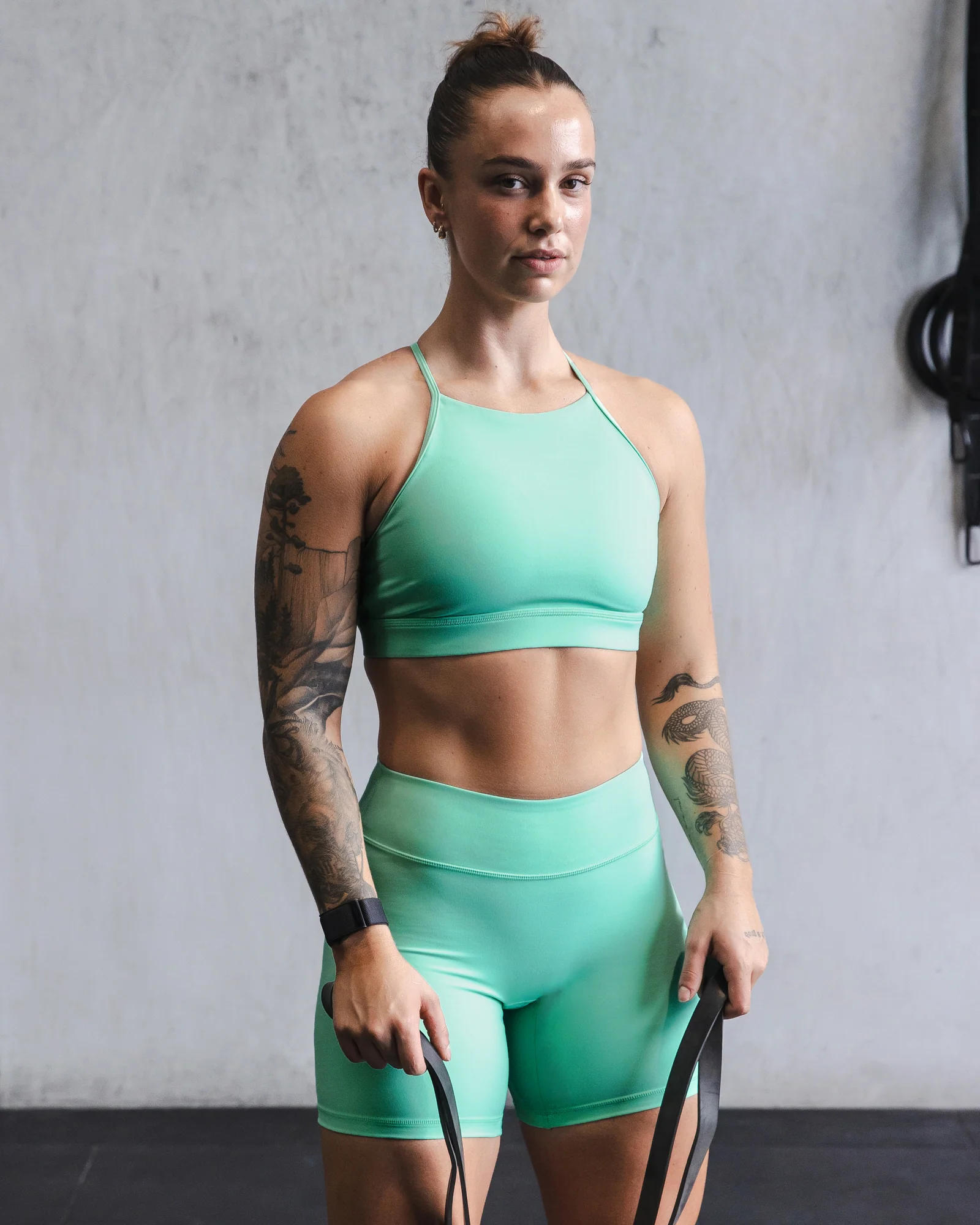 Lift High Neck Sports Bra - Cockatoo 3 Lift High Neck Sports Bra - Cockatoo