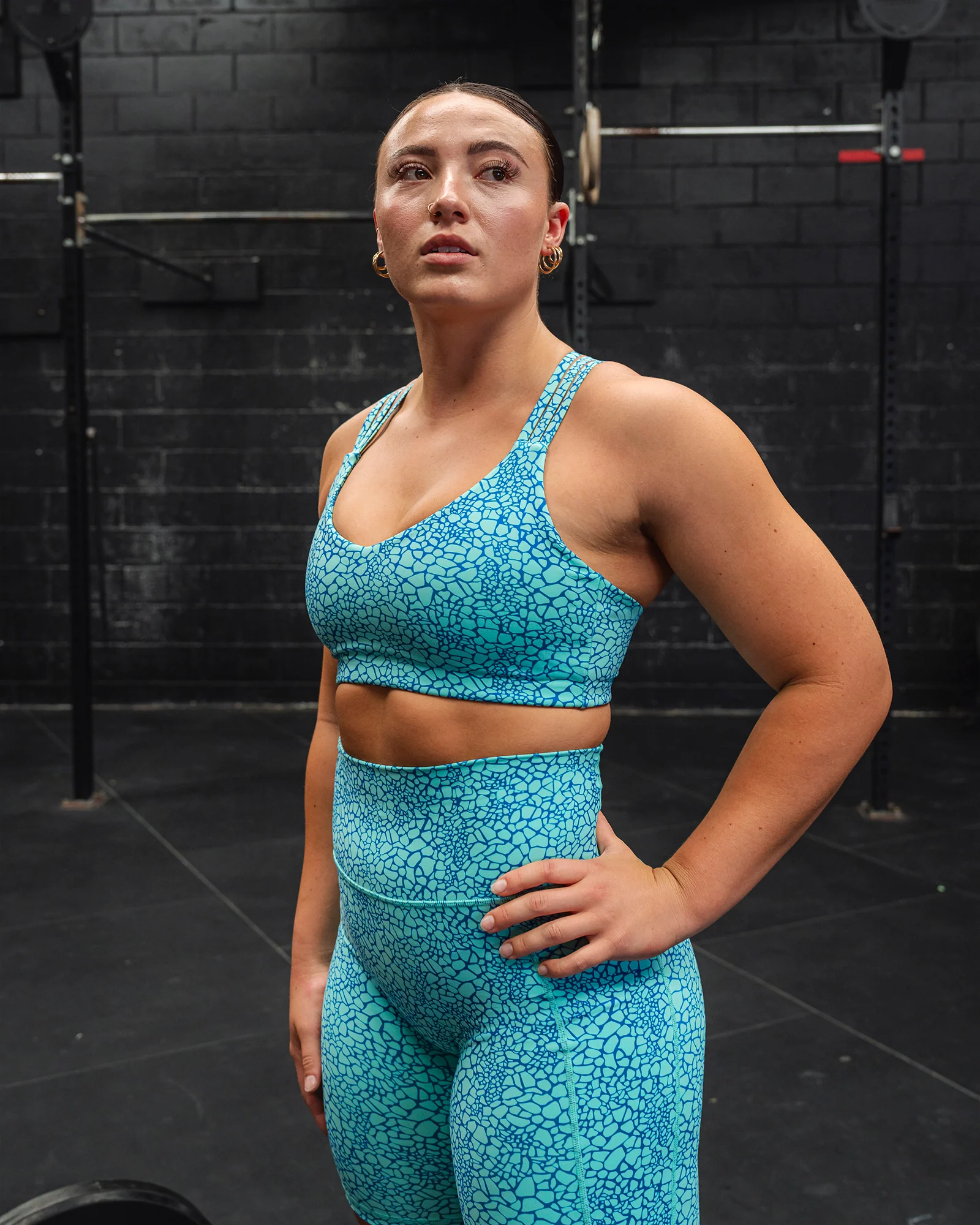 Push The Limit Bra - Aquatic Awe Vitality Print 2 Push The Limit Bra - Aquatic Awe Vitality Print
