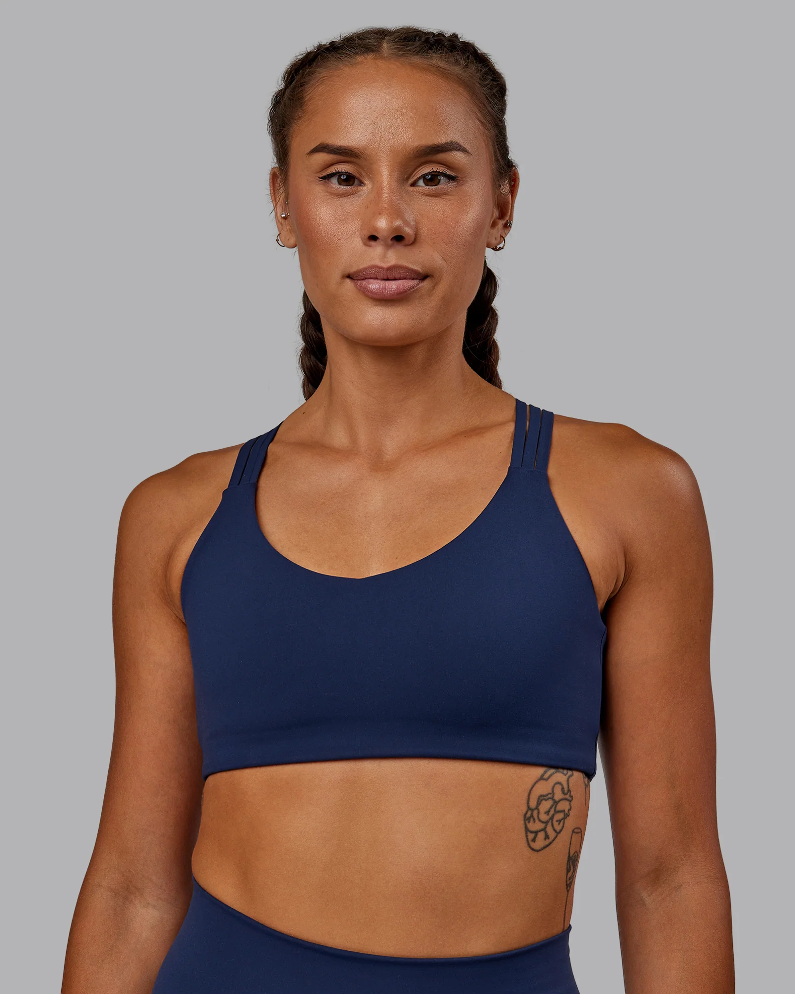 Push The Limit Sports Bra - Future Navy 2 Push The Limit Sports Bra - Future Navy