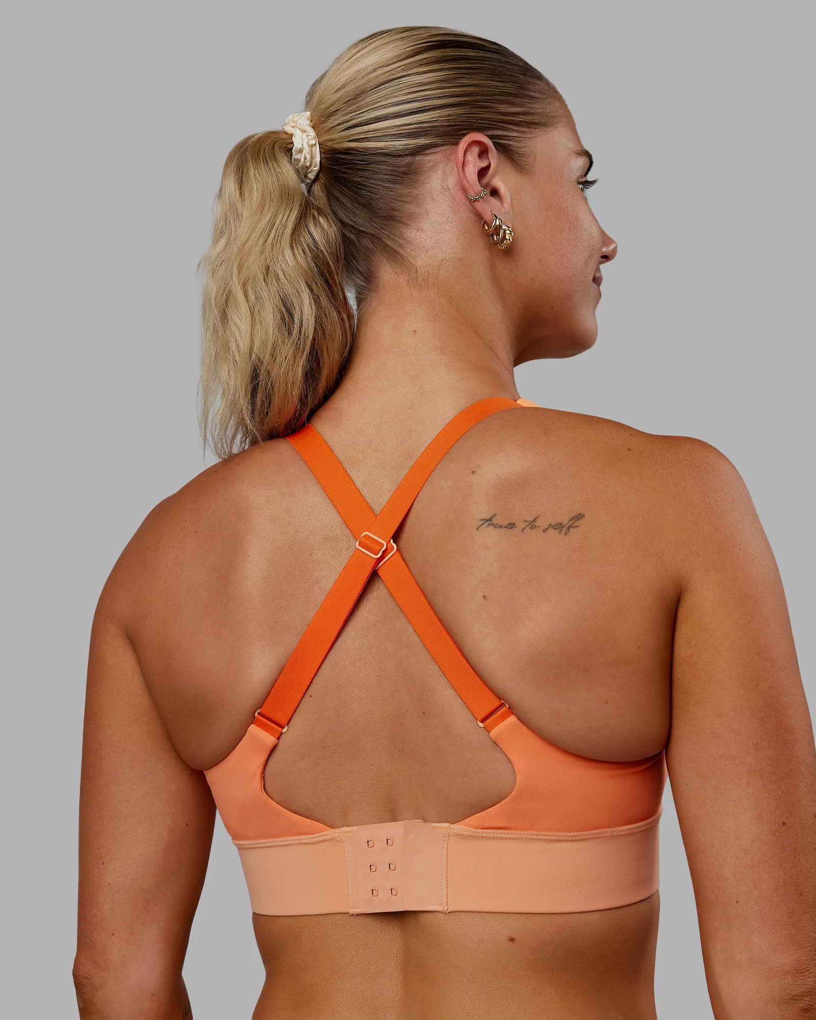 Accelerate Sports Bra - Cantaloupe Colourblock