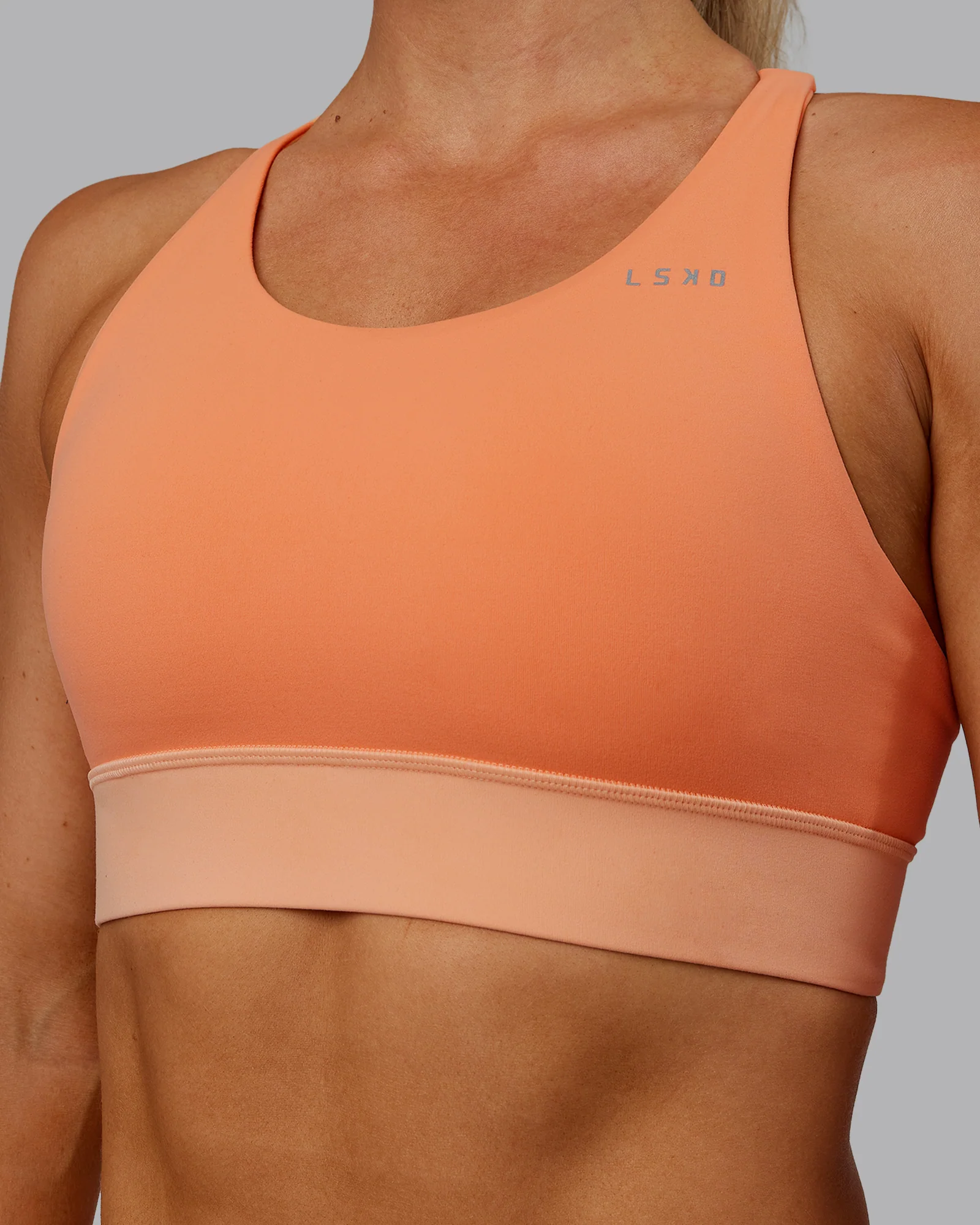 Accelerate Sports Bra - Cantaloupe Colourblock