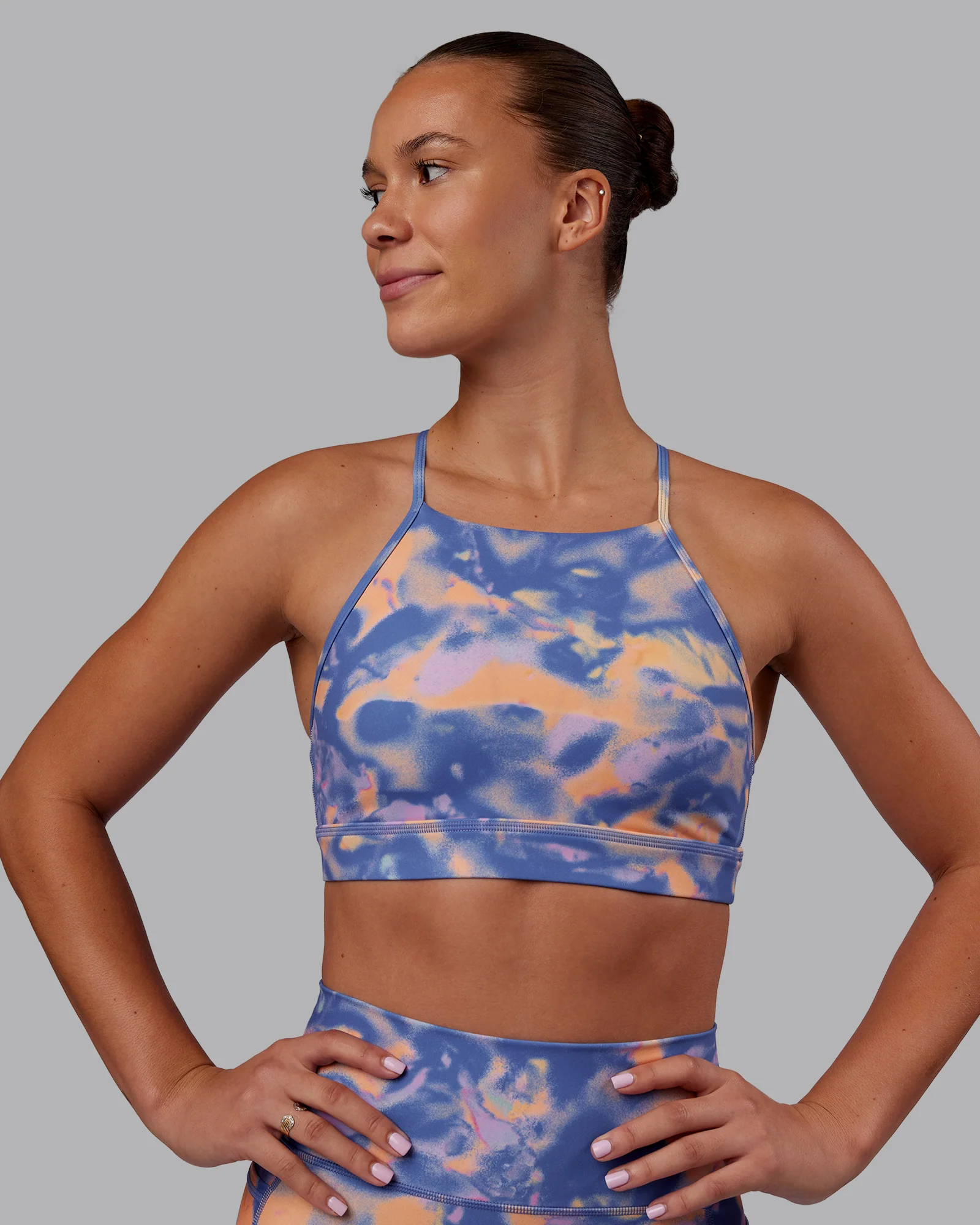 Lift High Neck Sports Bra - Apricot Mist 1 Lift High Neck Sports Bra - Apricot Mist