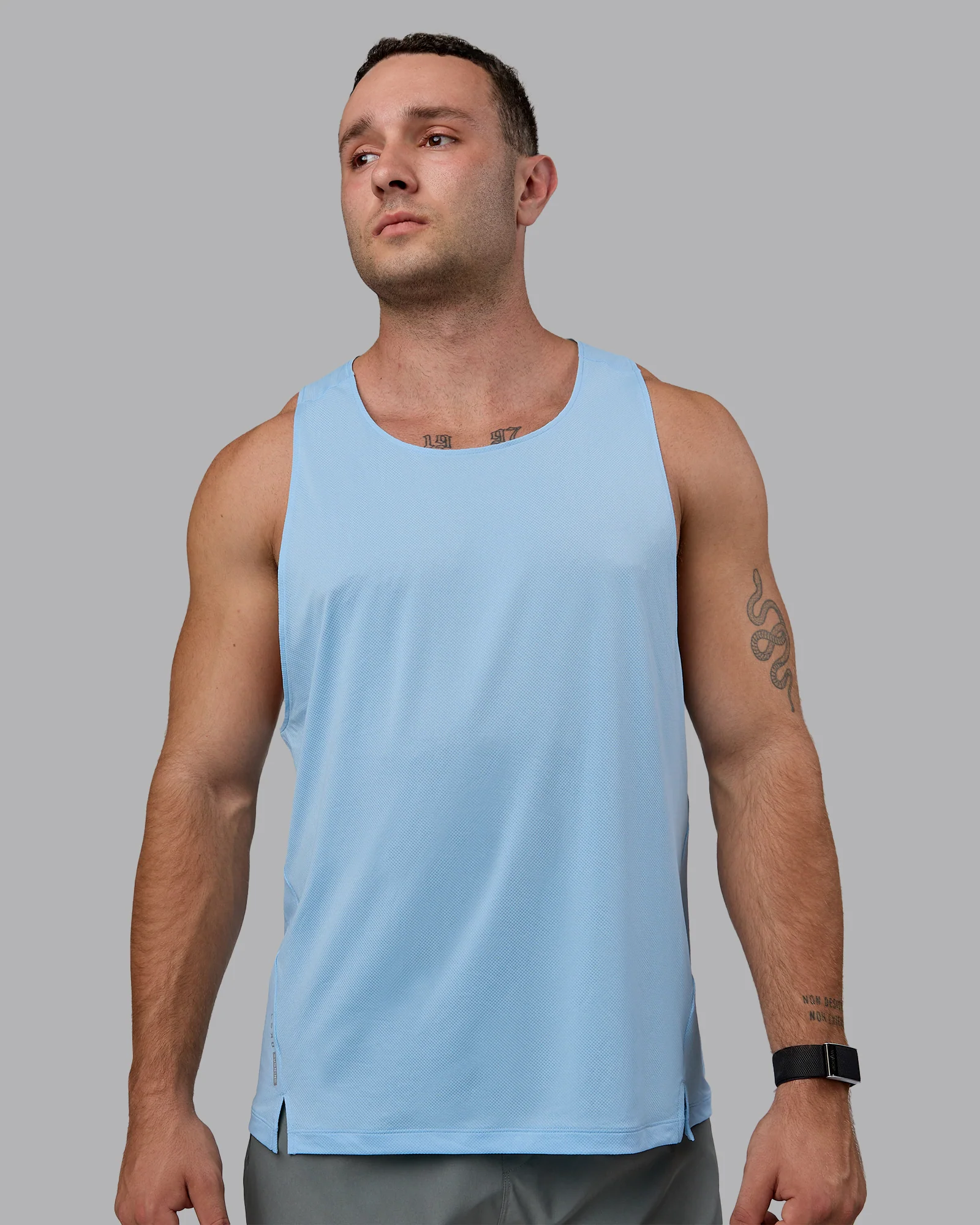 Pace Running Tank - Glacial Blue 1 Pace Running Tank - Glacial Blue