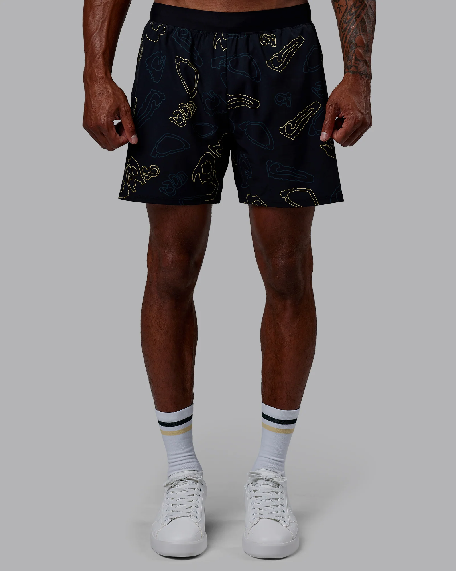Patty Mills Challenger 6" Performance Short - Black-Vital Green 6 Patty Mills Challenger 6" Performance Short - Black-Vital Green