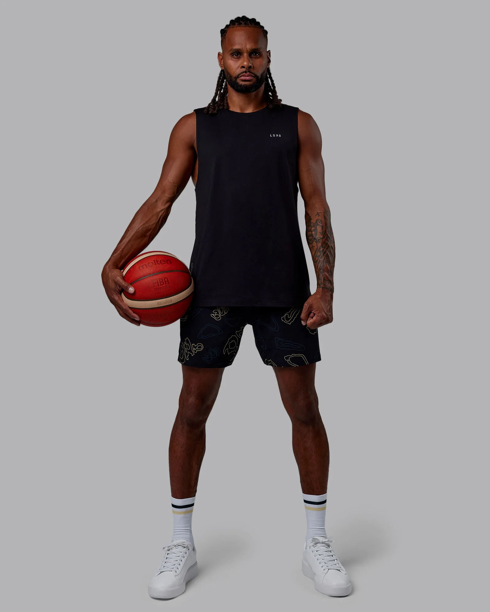 Patty Mills Challenger 6" Performance Short - Black-Vital Green 7 Patty Mills Challenger 6" Performance Short - Black-Vital Green