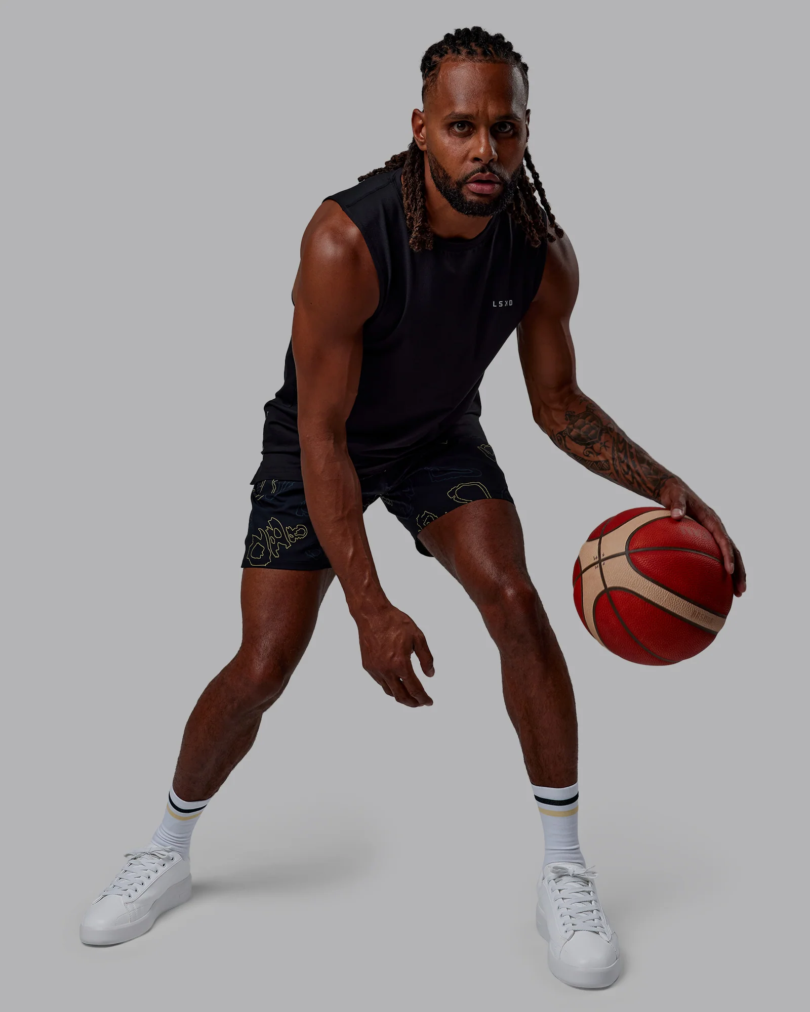 Patty Mills Challenger 6" Performance Short - Black-Vital Green 8 Patty Mills Challenger 6" Performance Short - Black-Vital Green