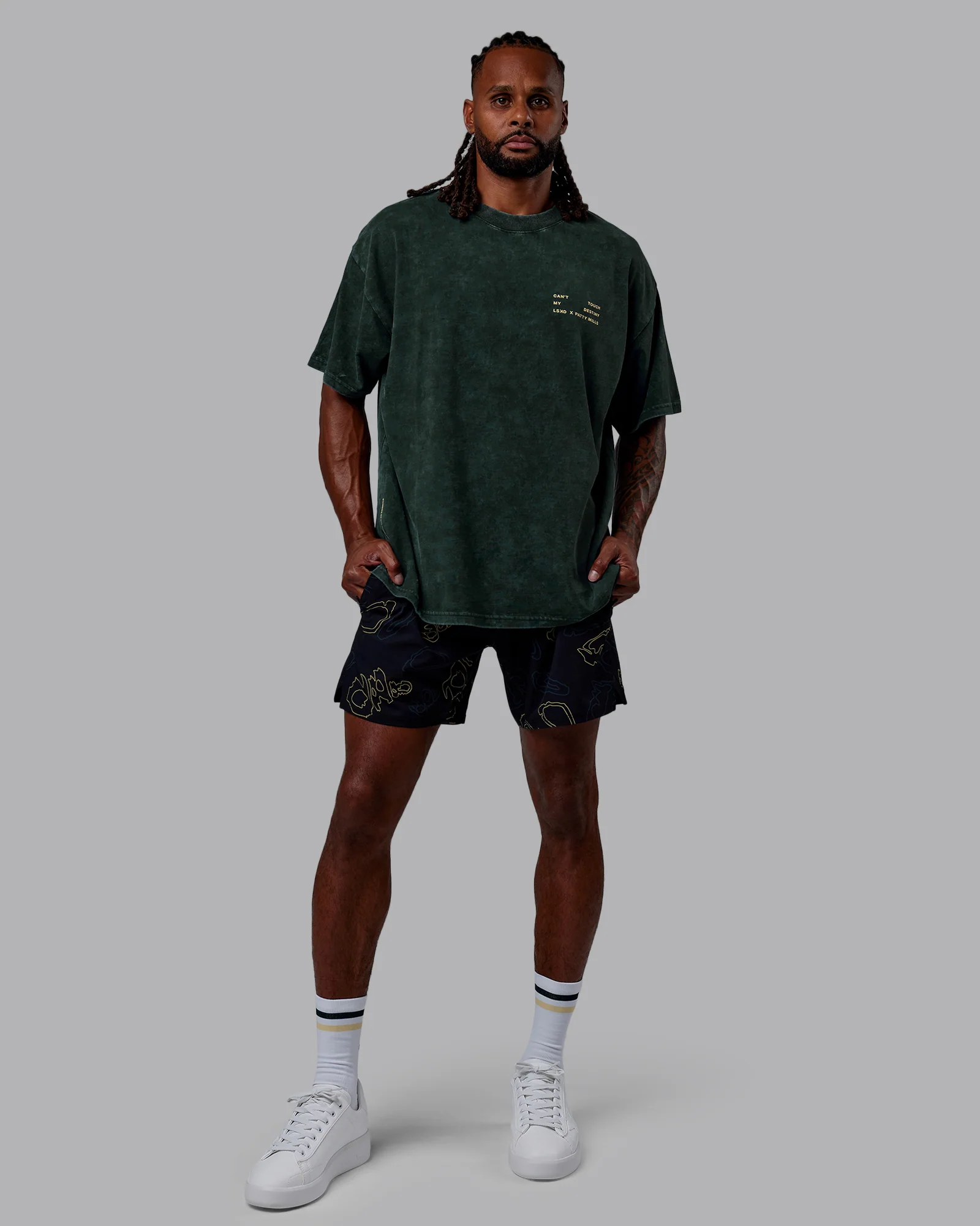 Patty Mills Challenger 6" Performance Short - Black-Vital Green 9 Patty Mills Challenger 6" Performance Short - Black-Vital Green