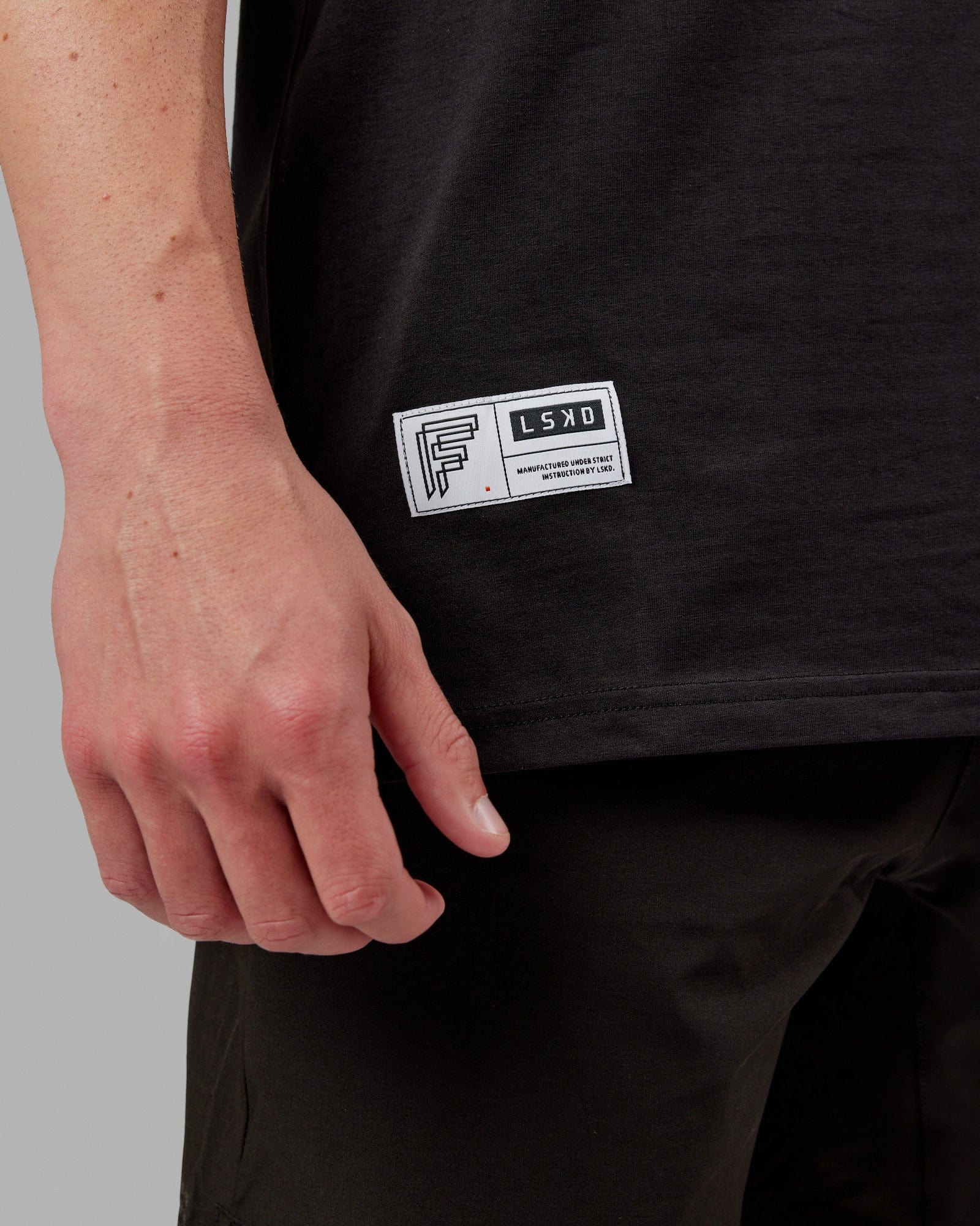 Fitstop Fast FLXCotton Tee - Black-White 6 Fitstop Fast FLXCotton Tee - Black-White