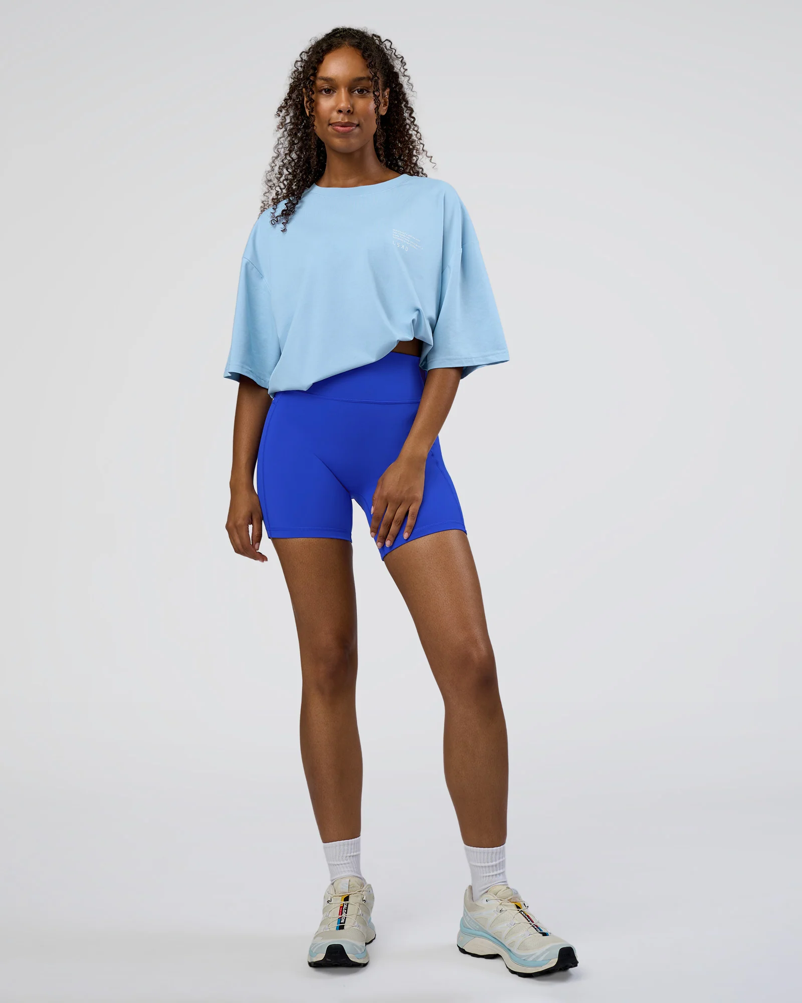 Coffee Run FLXCotton Oversized Tee - Open Air-White