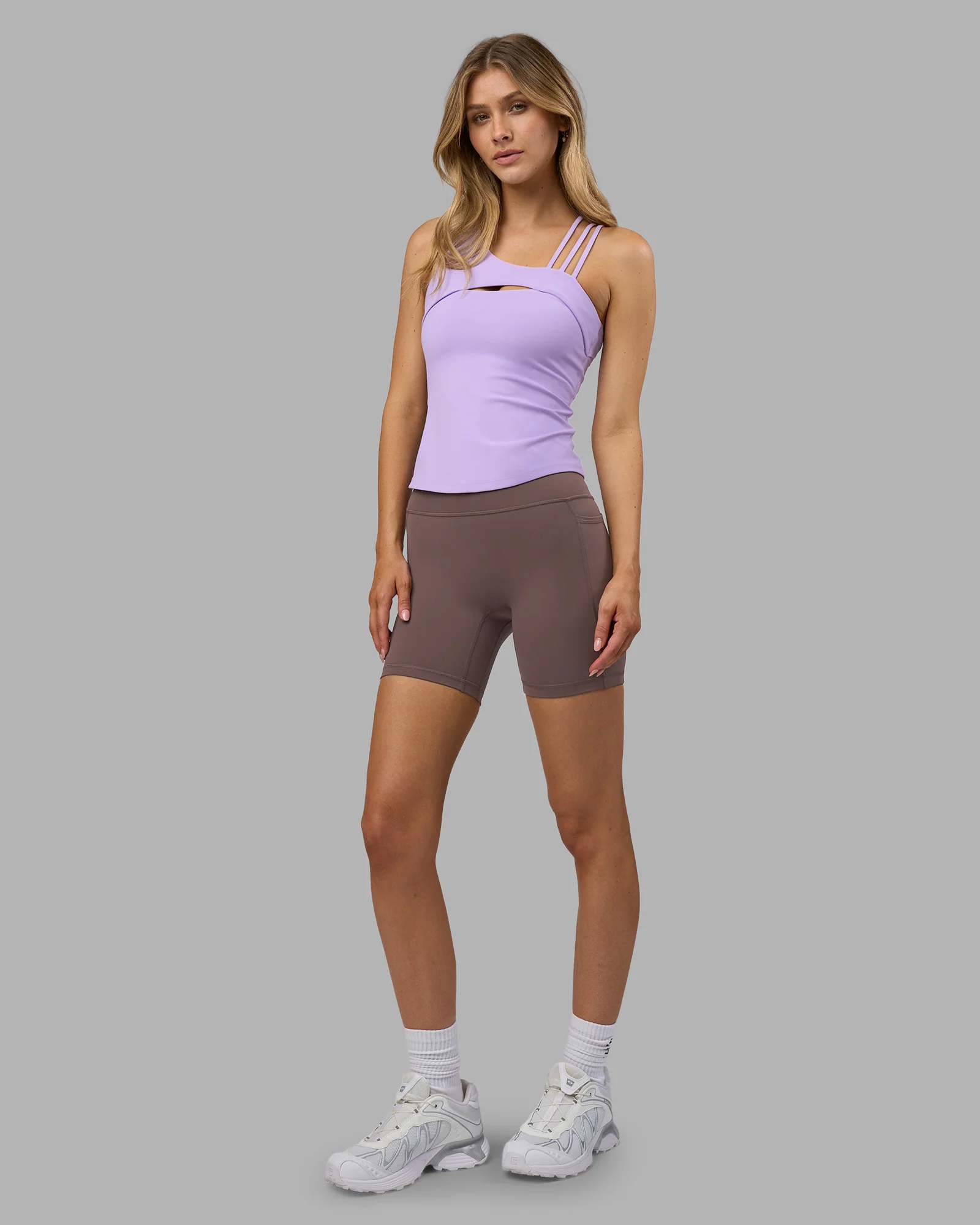 Galvanise Splice Shelf Bra Tank - Pale Lilac 5 Galvanise Splice Shelf Bra Tank - Pale Lilac