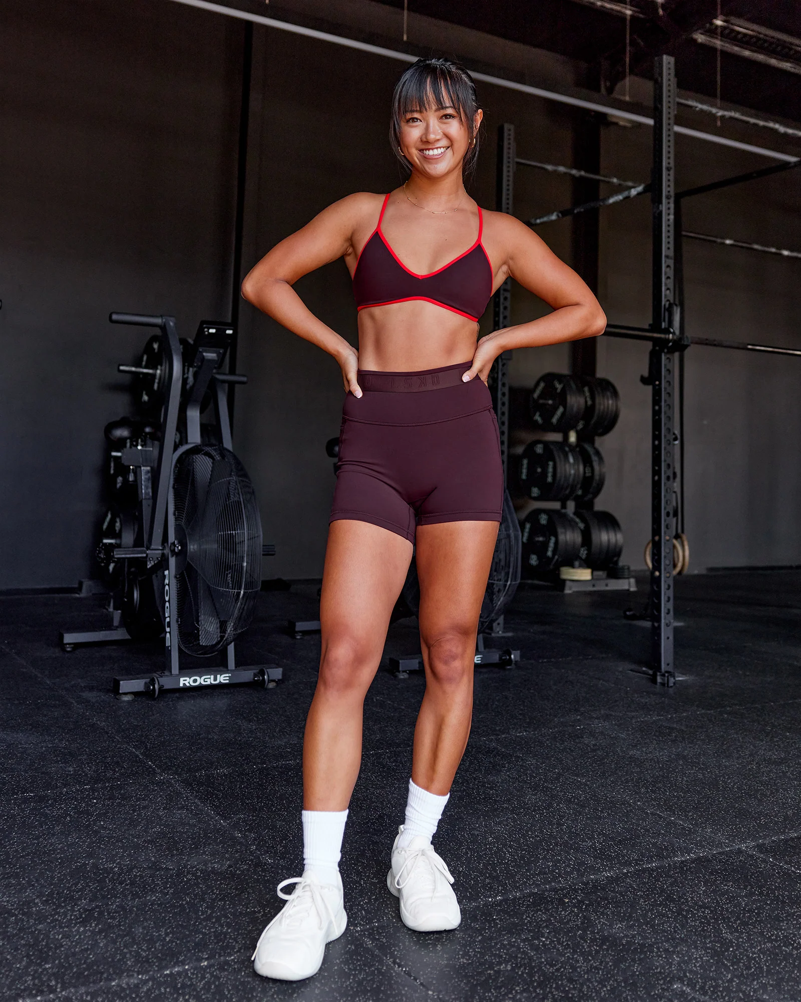 Ambience Sports Bra - Cherry Lacquer-Flame