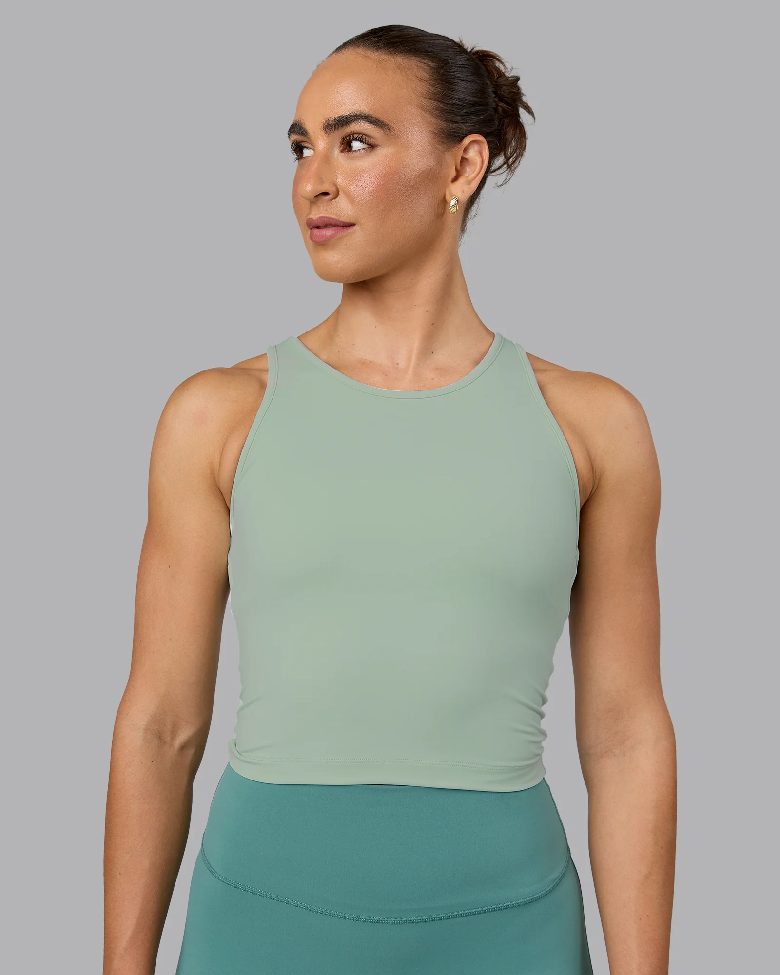 Flow Performance Tank With Shelf Bra - Surf Spray