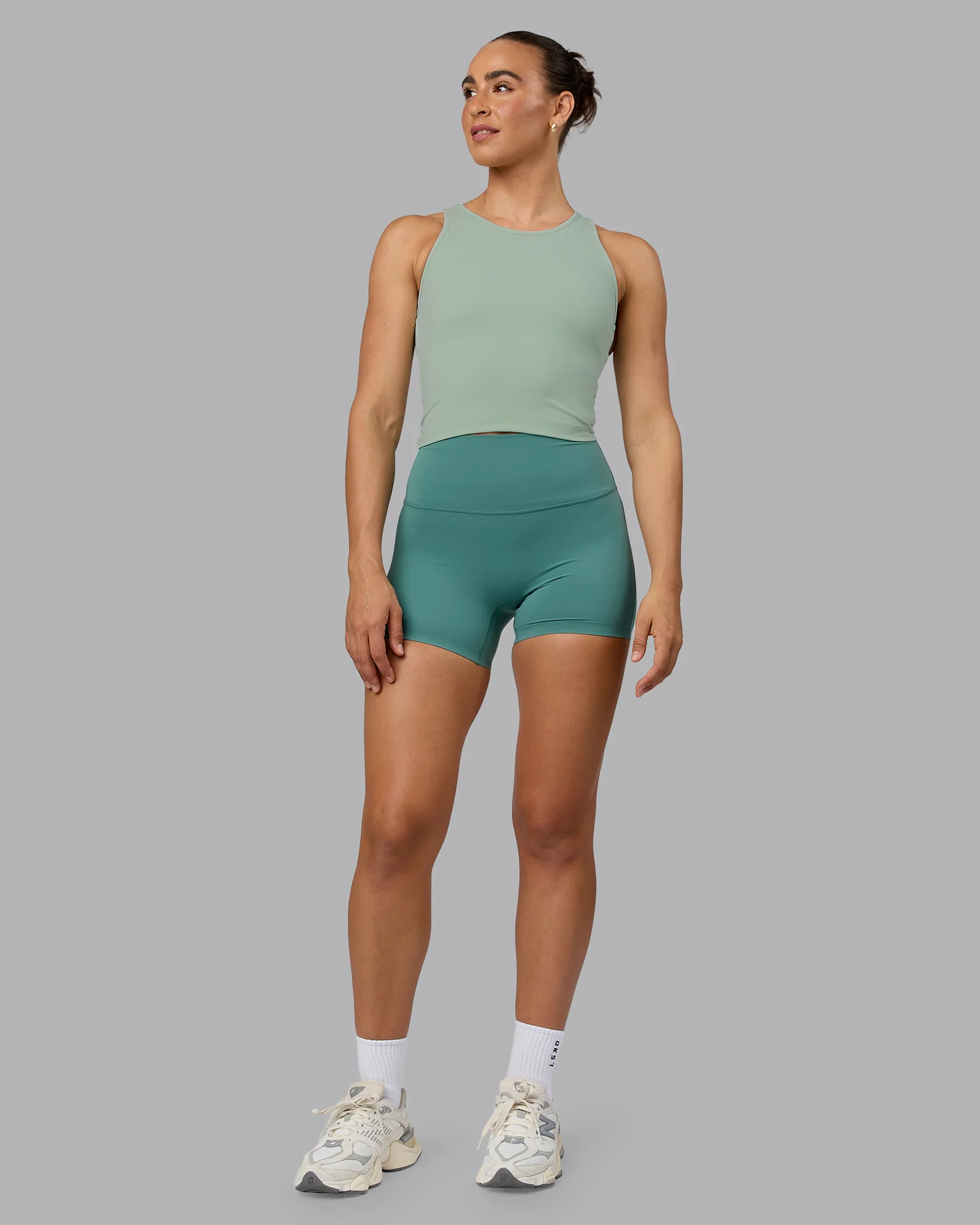 Flow Performance Tank With Shelf Bra - Surf Spray