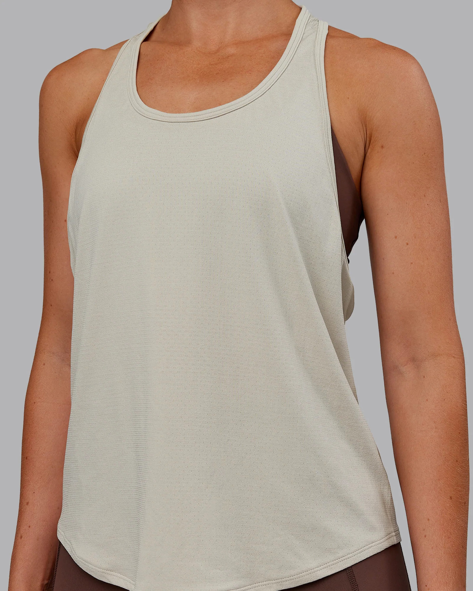 AeroFLX+ Drop Armhole Seamless Tank - Shale Beige/Shale Beige