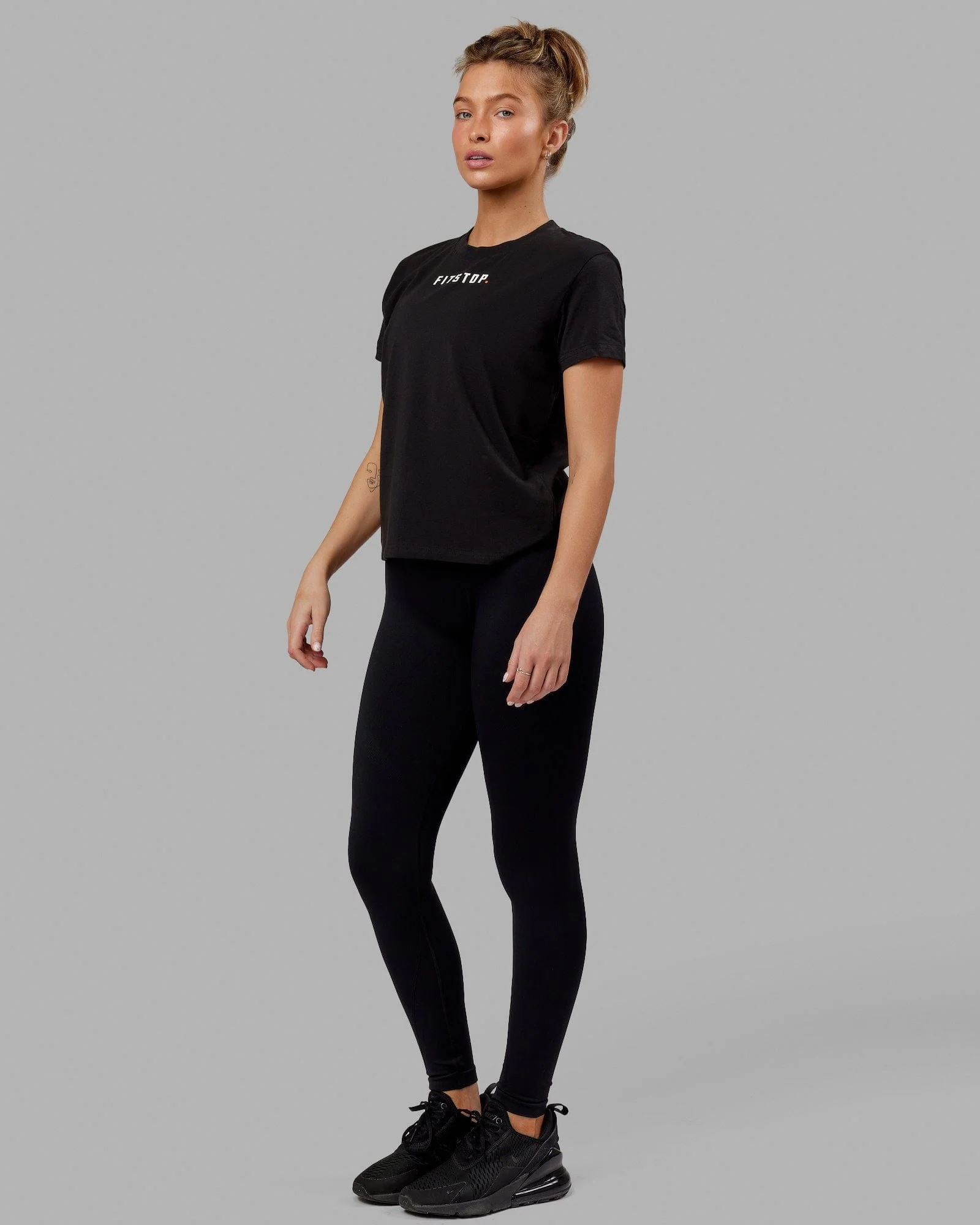 Fitstop Fast FLXCotton Tee - Black-White 3 Fitstop Fast FLXCotton Tee - Black-White