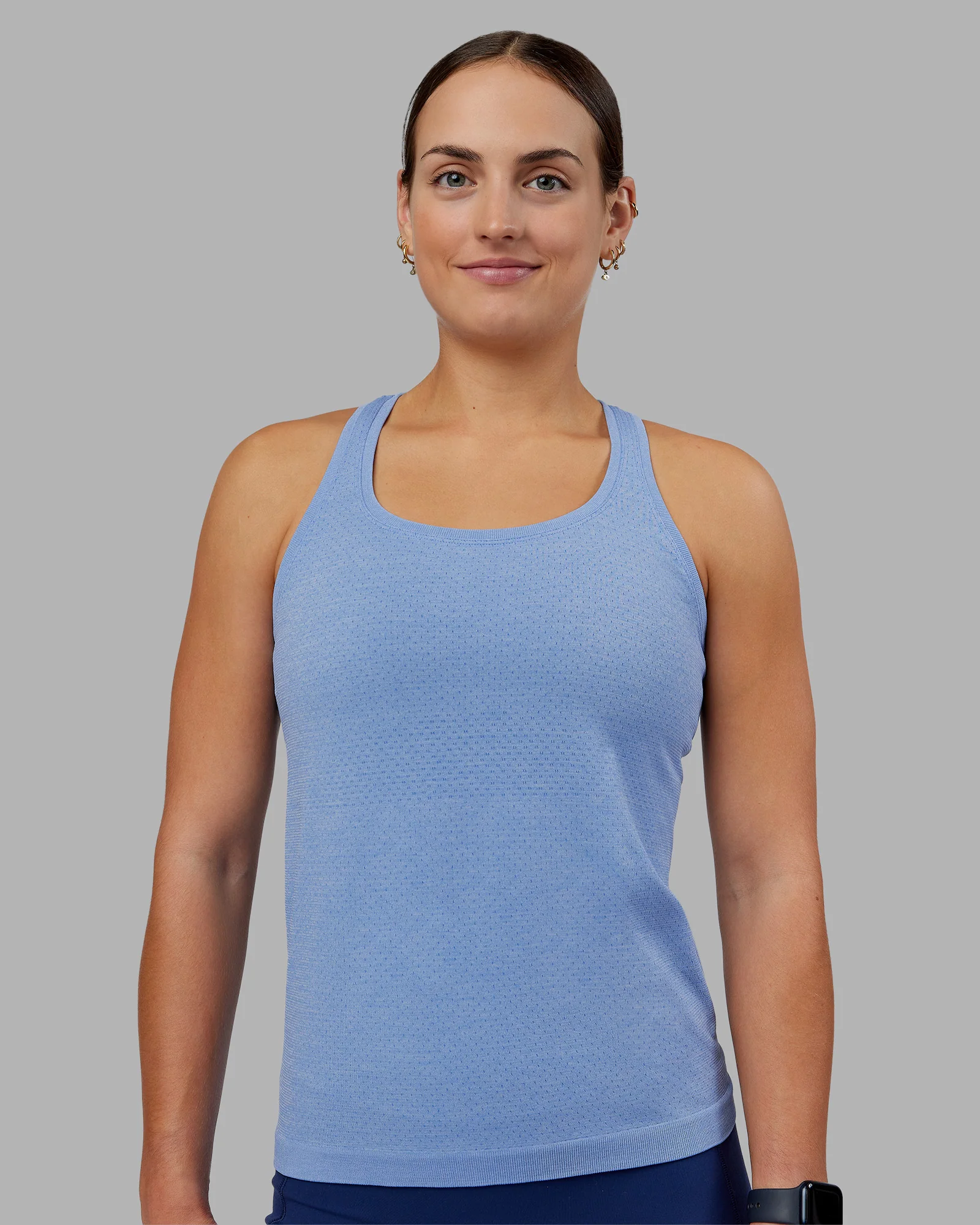 AeroFLX+ Seamless Tank - Cornflower Blue Marl